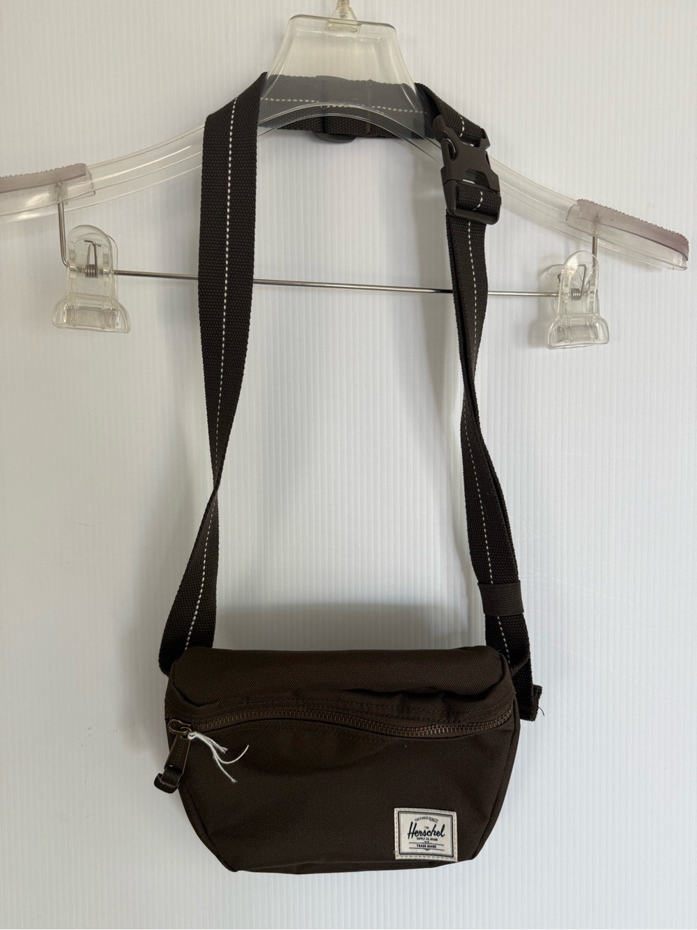 HERSCHEL Brown Canvas Hip Bag